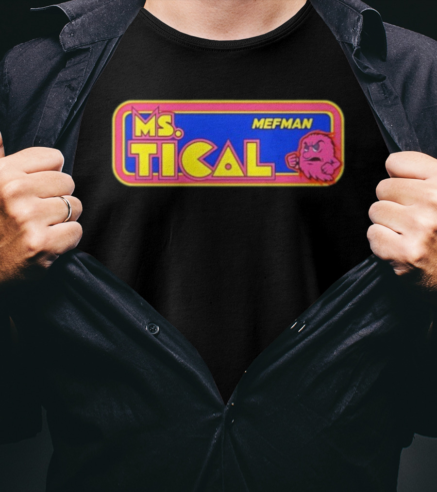 Ms Tical Mefman Retro Gaming Style T-Shirt