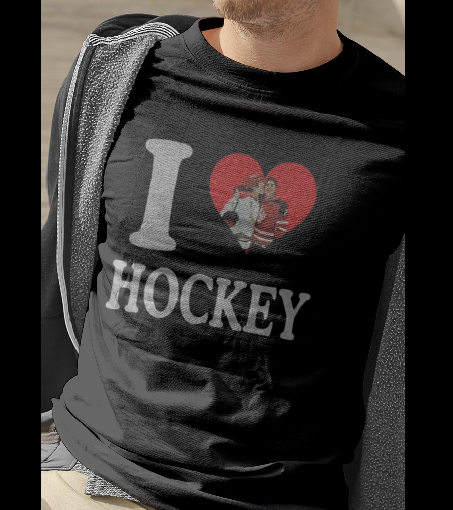 Ilya Rozanov Shane Hollander I Love Hockey Rivalry T-Shirt