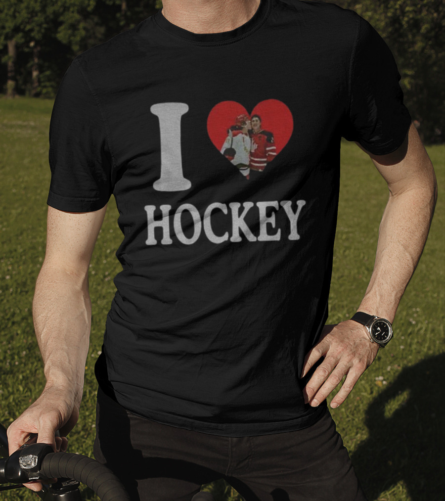 Ilya Rozanov Shane Hollander I Love Hockey Rivalry T-Shirt