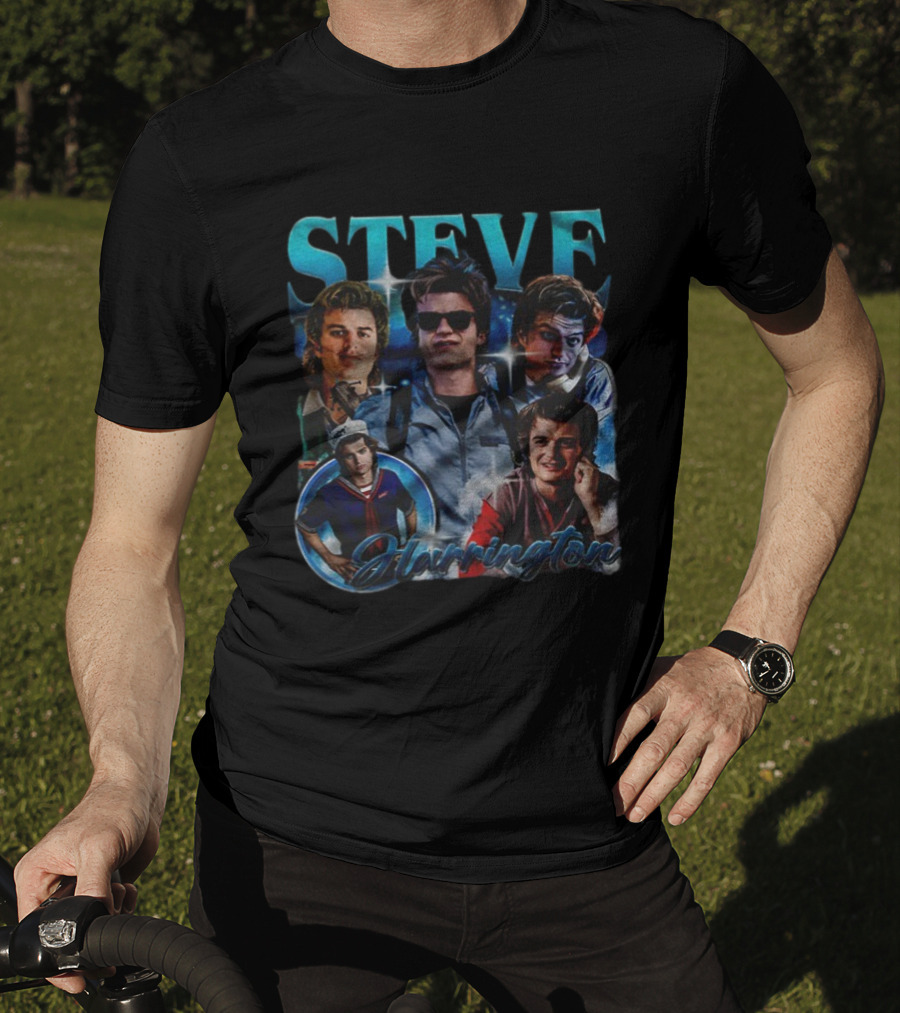 Steve Harrington Vintage Bootleg TV Series Collage T-Shirt