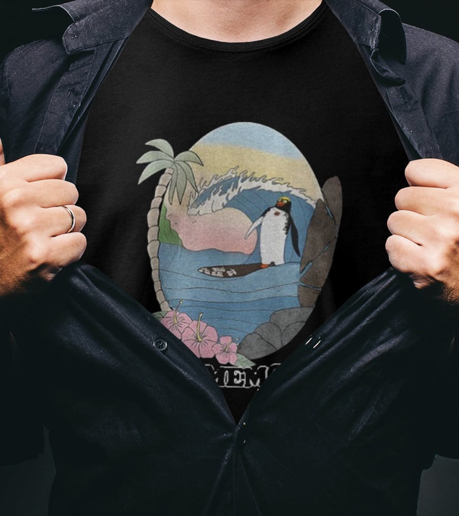 Big Z Memorial Surf's Up Penguin Wave Adventure T-Shirt