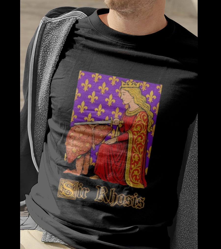 Sir Rhosis Regal Medieval Knight Humorous RuneScape Pun T-Shirt