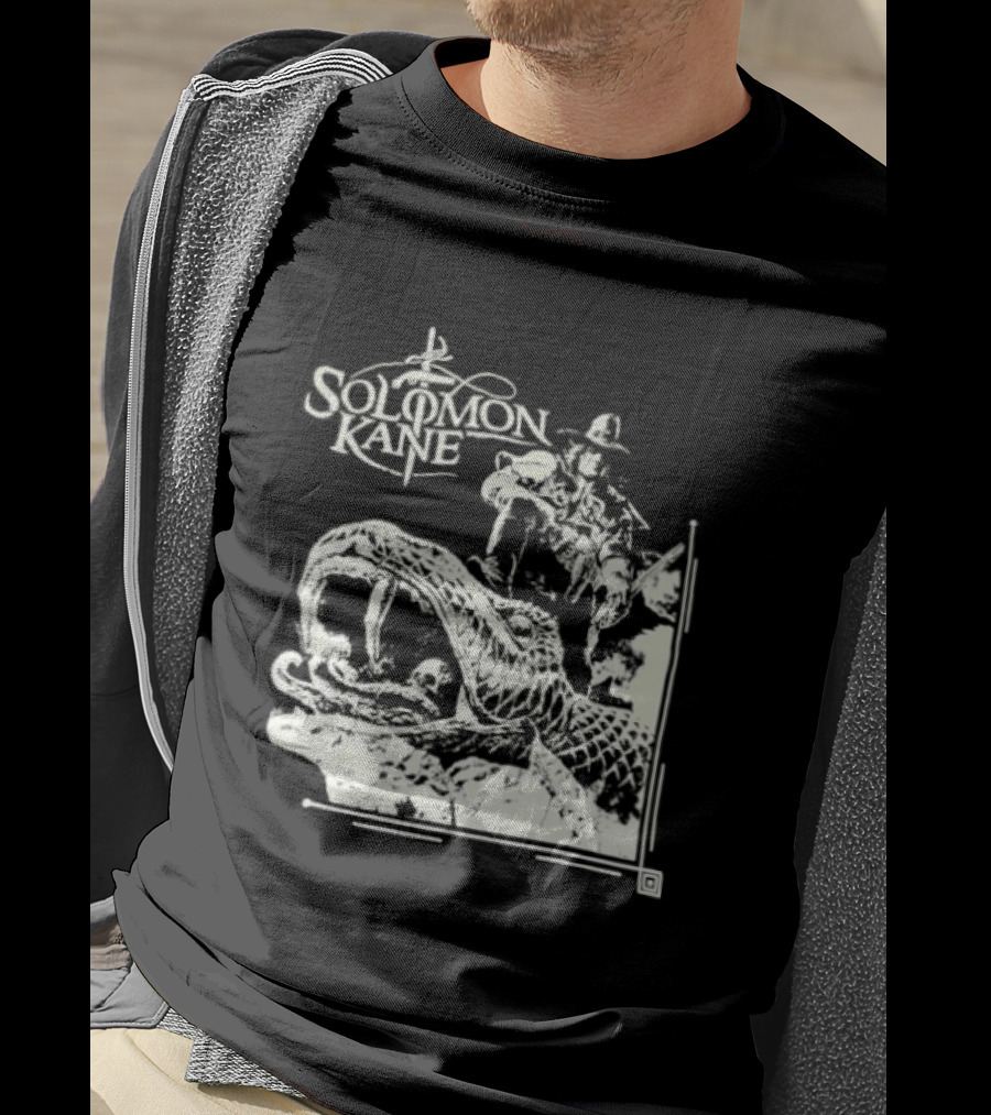 Solomon Kane The Serpent Ring Illustration With Adventure Scene T-Shirt