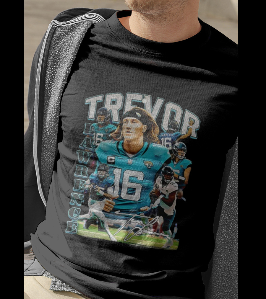 Trevor Lawrence 16 Jacksonville Jaguars Football Vintage T-Shirt