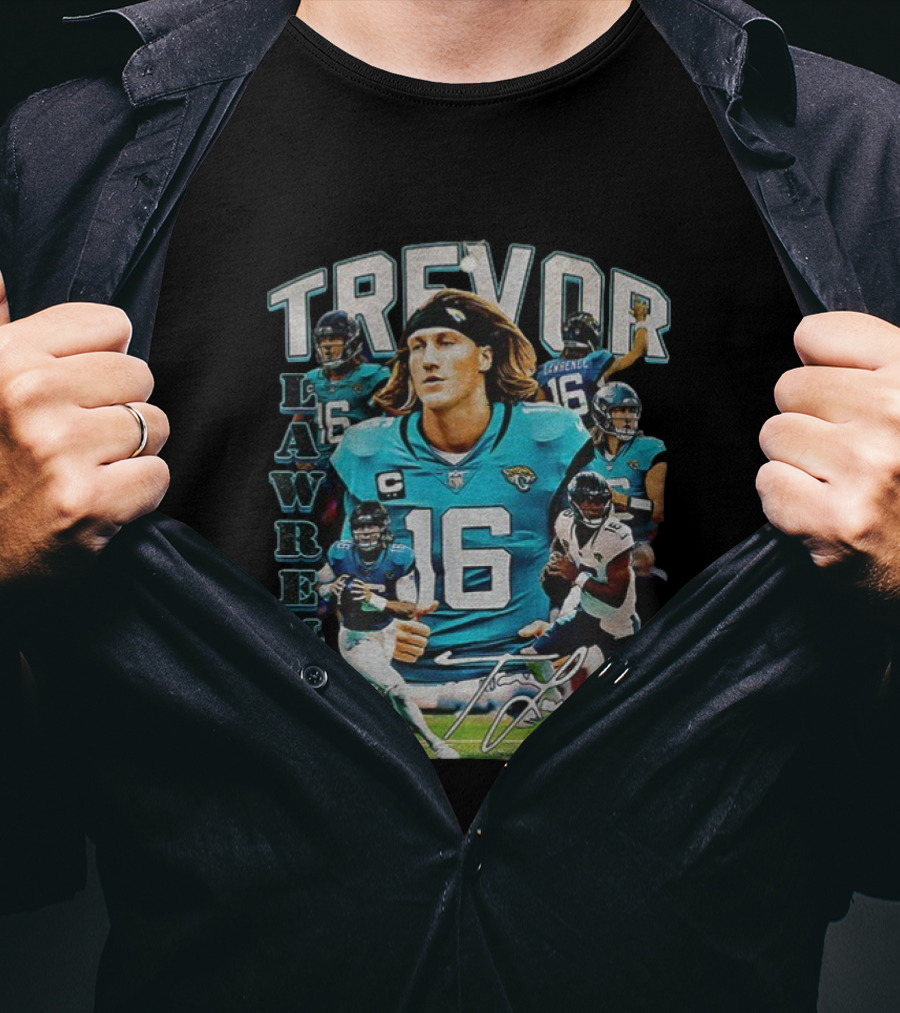 Trevor Lawrence 16 Jacksonville Jaguars Football Vintage T-Shirt