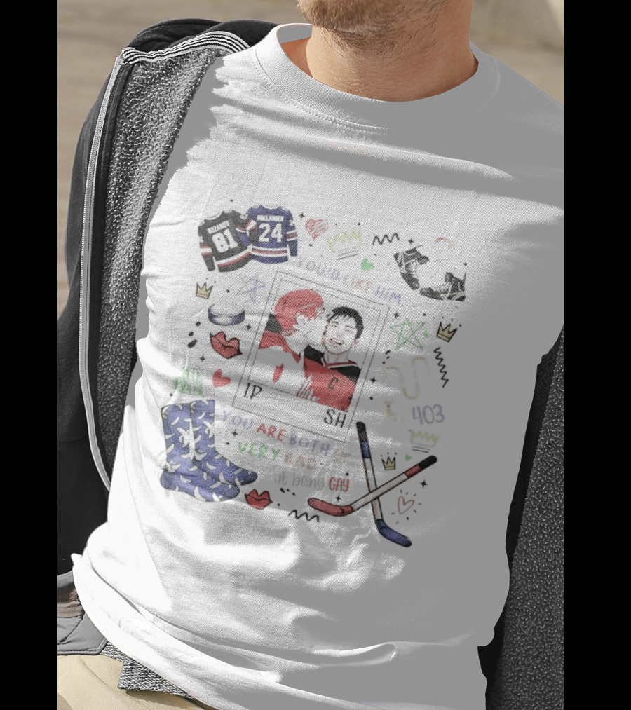 Ilya Rozanov Shane Hollander Hockey You'd Like Him You Are Both Very Bad T-Shirt