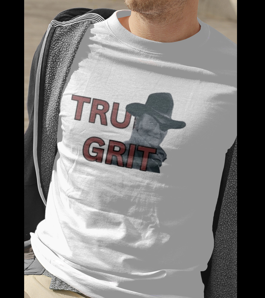 True Grit Marshal Reuben J. Cogburn Cowboy Movie Icon T-Shirt