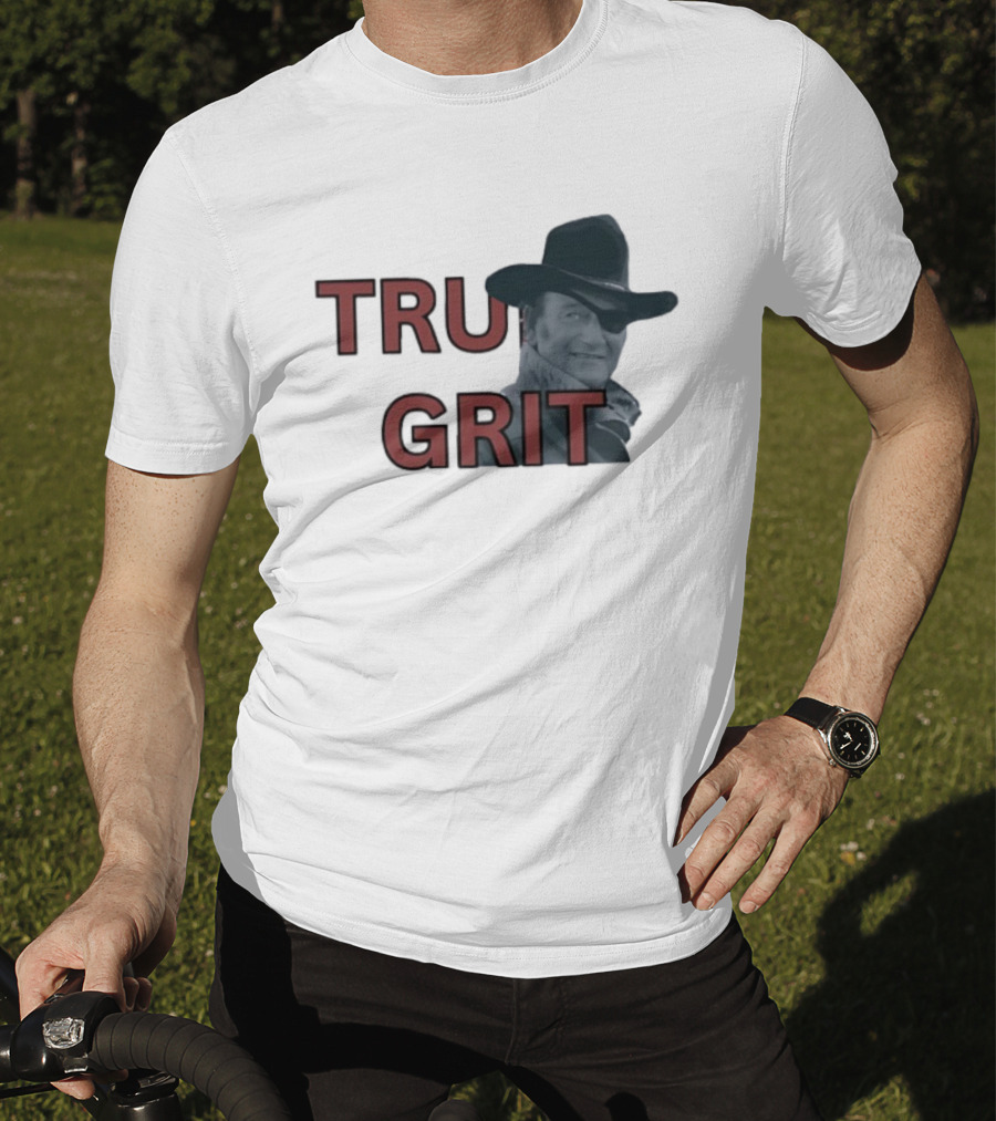 True Grit Marshal Reuben J. Cogburn Cowboy Movie Icon T-Shirt
