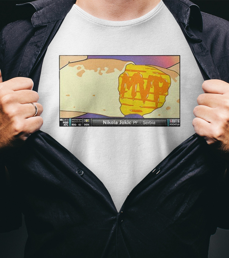 Nikola Jokic MVP Quesarito Taco Bell Serbia Basketball PF T-Shirt