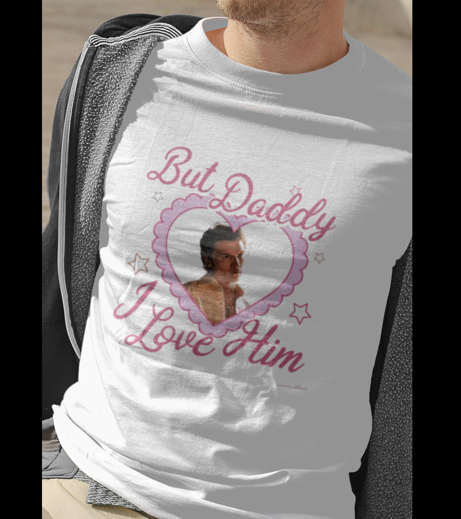 But Daddy I Love Him Connor Rozanov Pink Heart Retro 80s Style Nostalgia T-Shirt