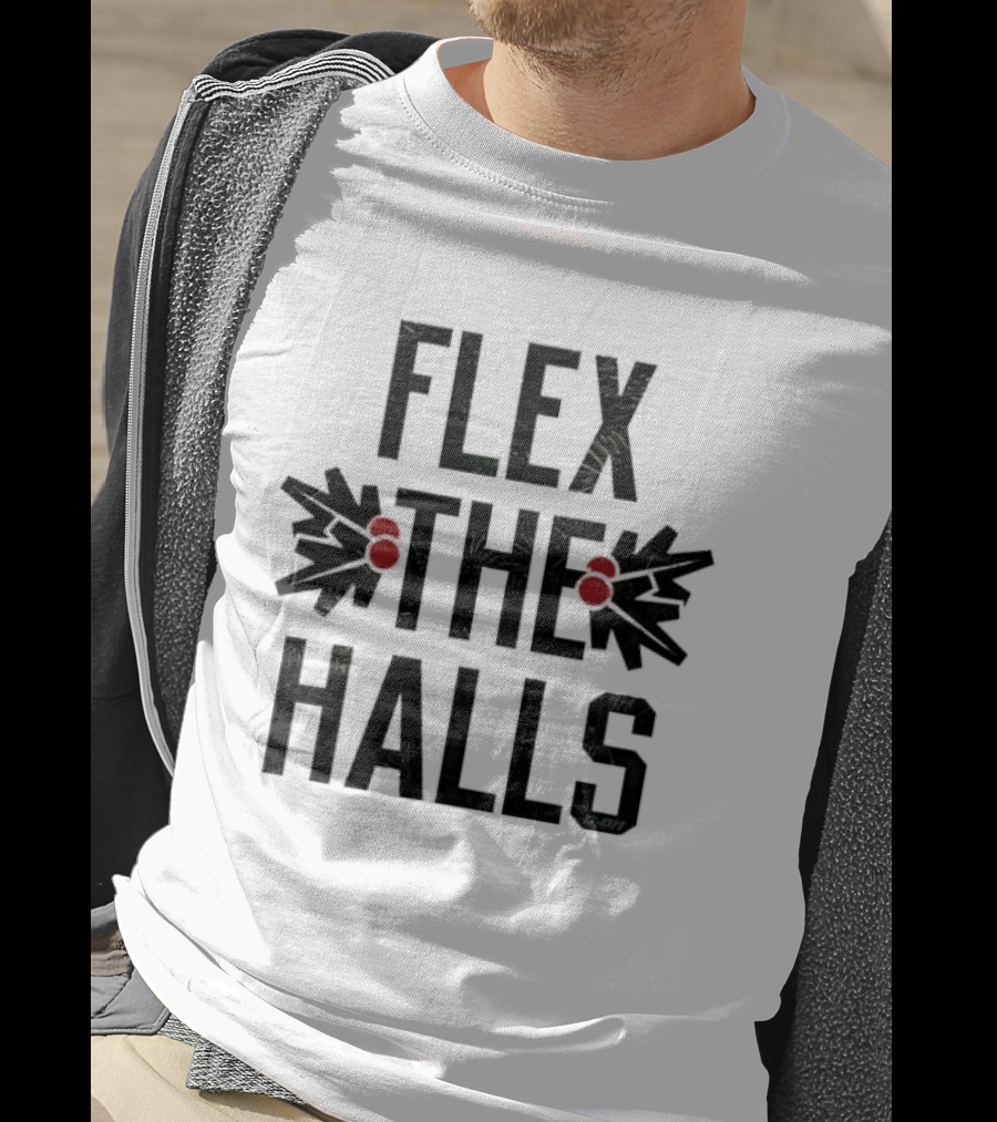 Flex The Halls Boxing Gloves Holiday Fun T-Shirt