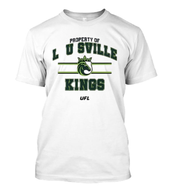 Property Of Louisville Kings UFL Team Sports Emblem T-Shirt