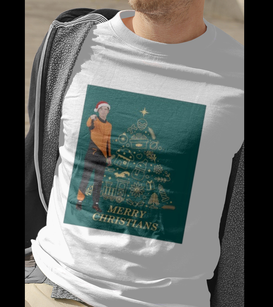 Christian Lundgaard Merry Christians Formula 1 Christmas Green T-Shirt