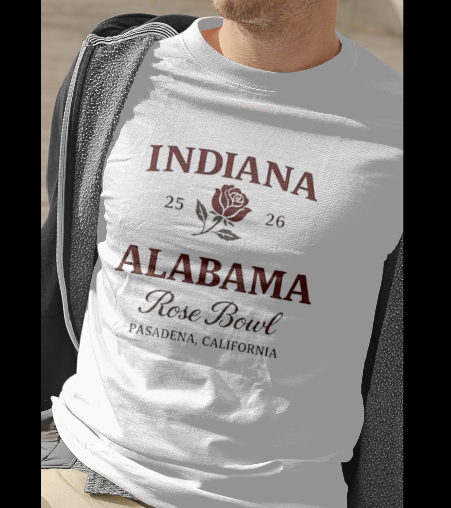 Indiana Alabama Rose Bowl Pasadena 2025-2026 T-Shirt