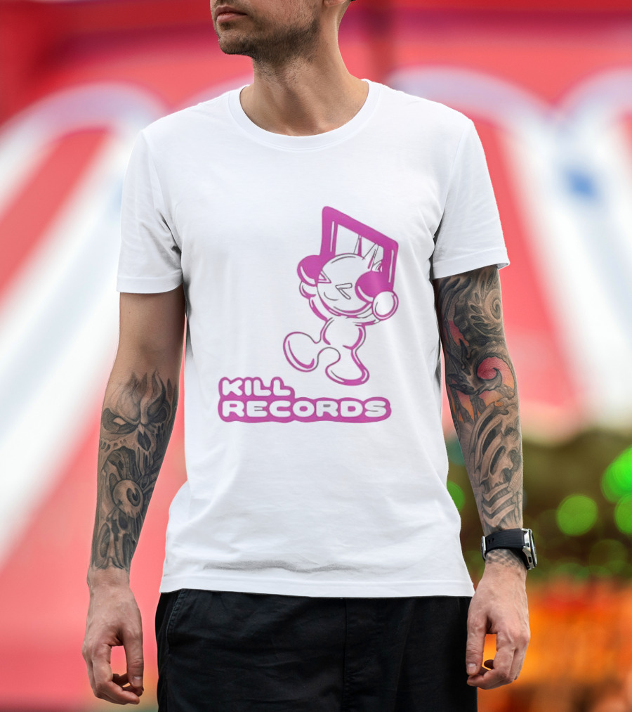 Lil Killa Kill Records Radio Icon With Music Notes T-Shirt