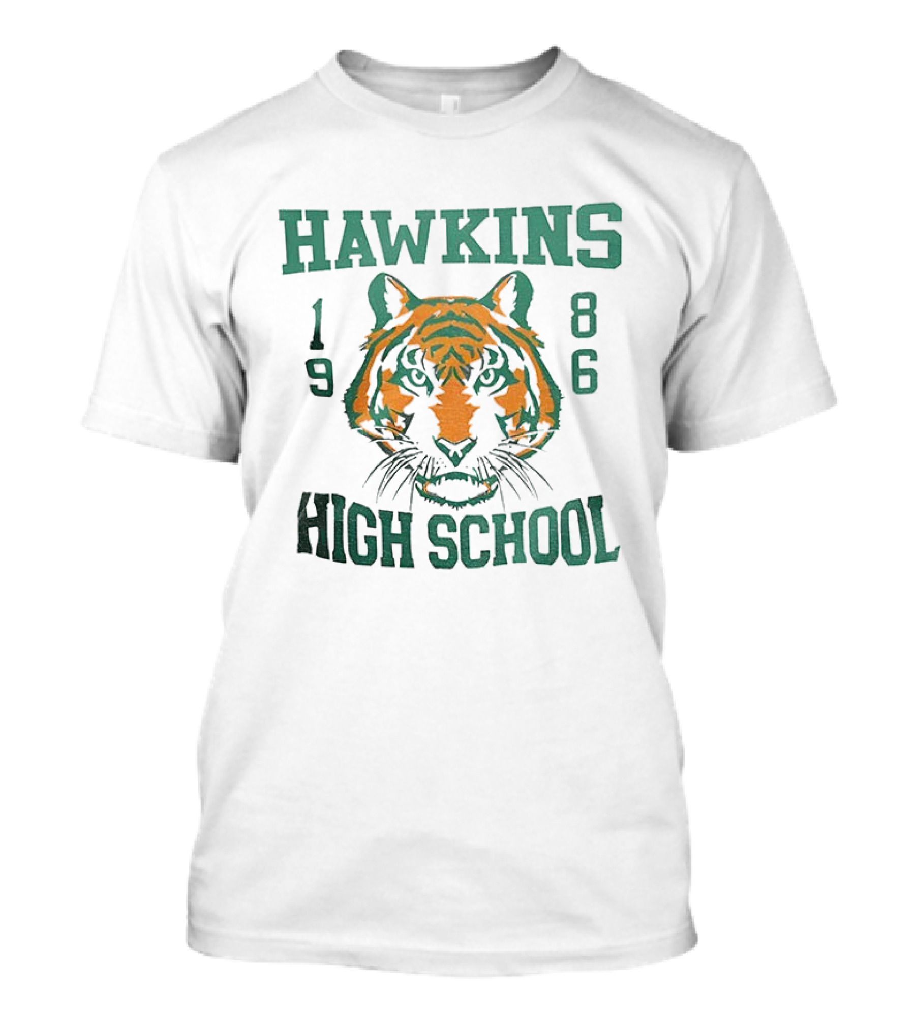 Hawkins High School 1986 Tiger Face T-Shirt