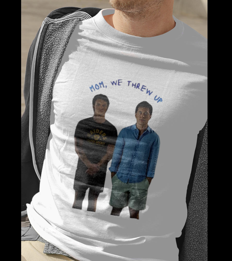 Mom We Threw Up Raiders Boston Hockey Heated Rivalry T-Shirt