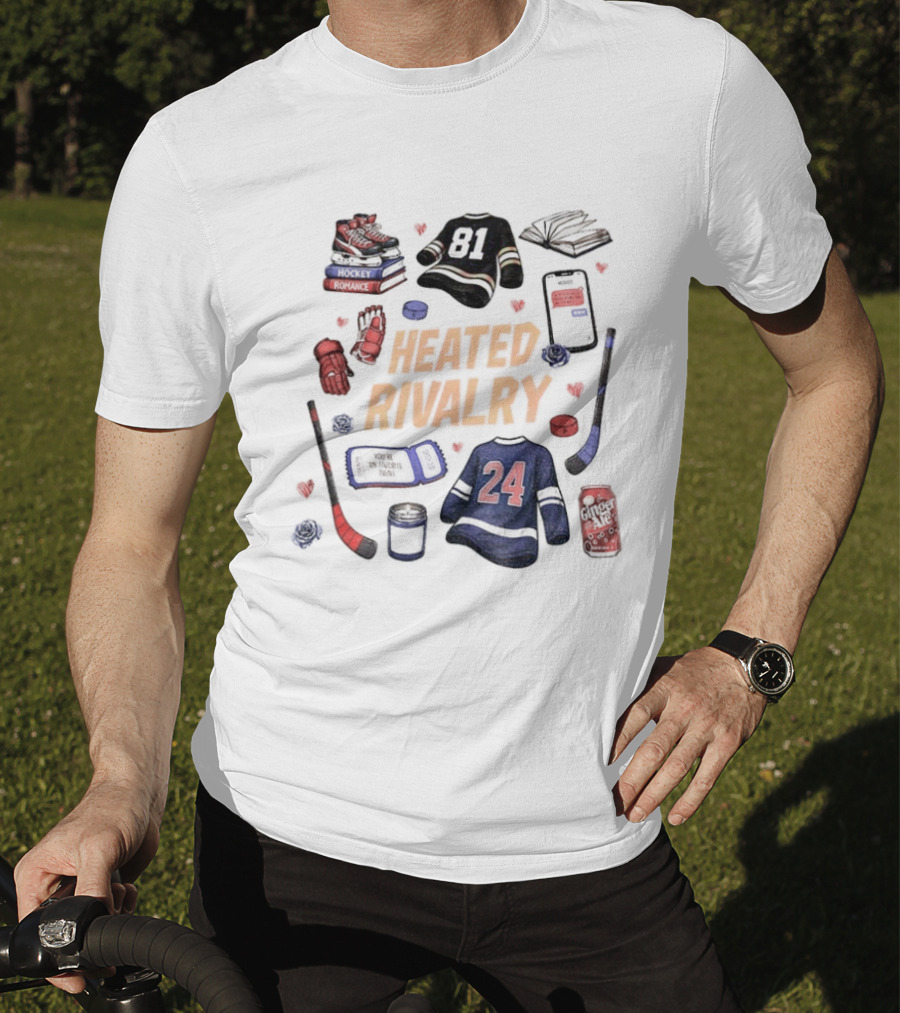 Heated Rivalry Hollander Rozanov 81 24 Romance LGBT Love Hockey T-Shirt