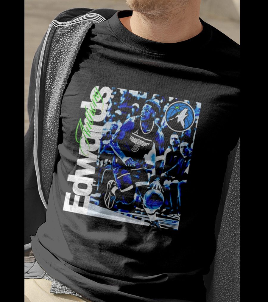 Edwards Timberwolves Basketball Retro Anthony T-Shirt