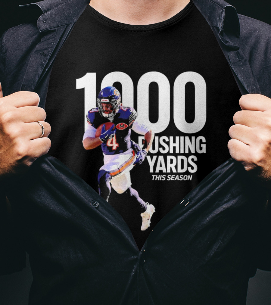 Chicago Bears 1000 Rushing Yards This Season T-Shirt