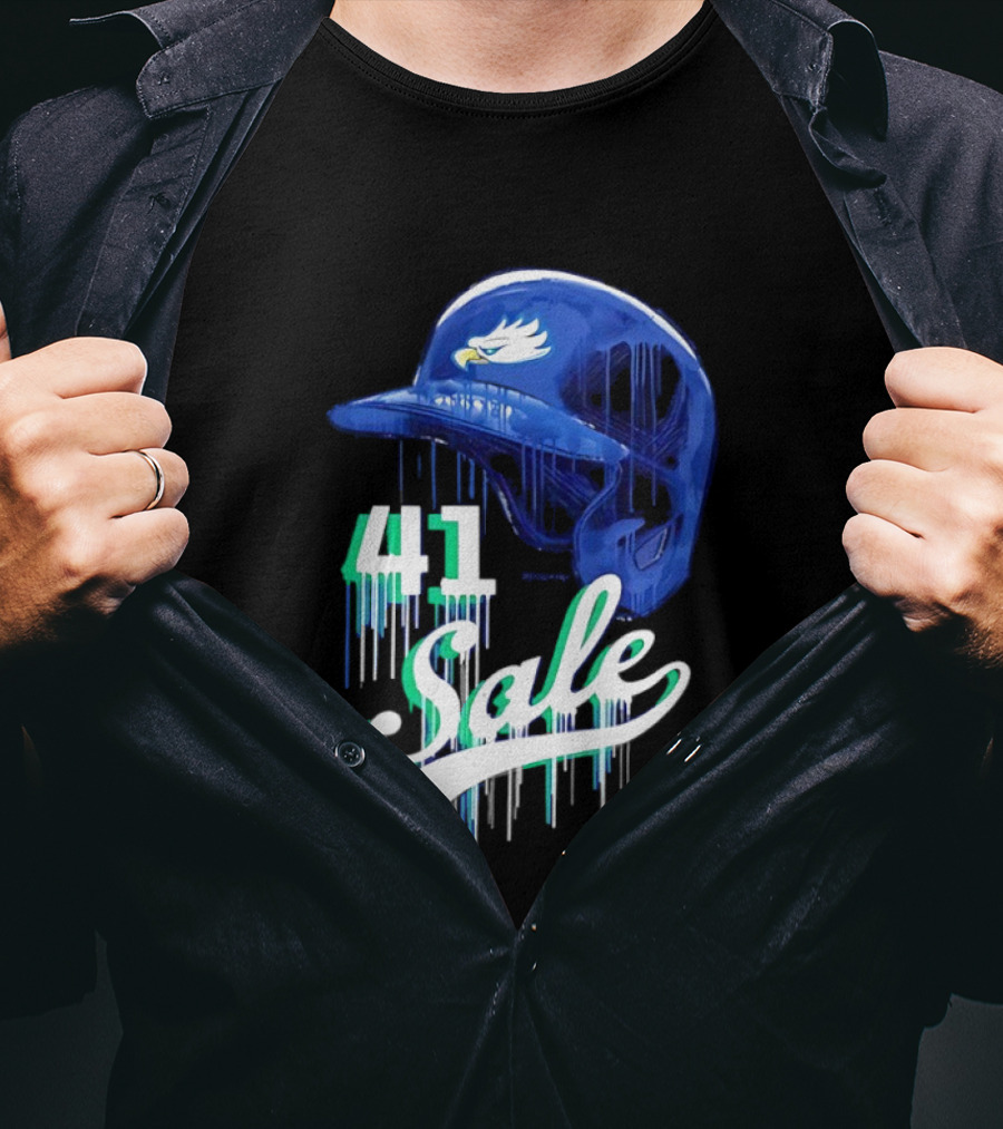 Chris Sale 41 Florida Gulf Coast Eagles Baseball Helmet T-Shirt