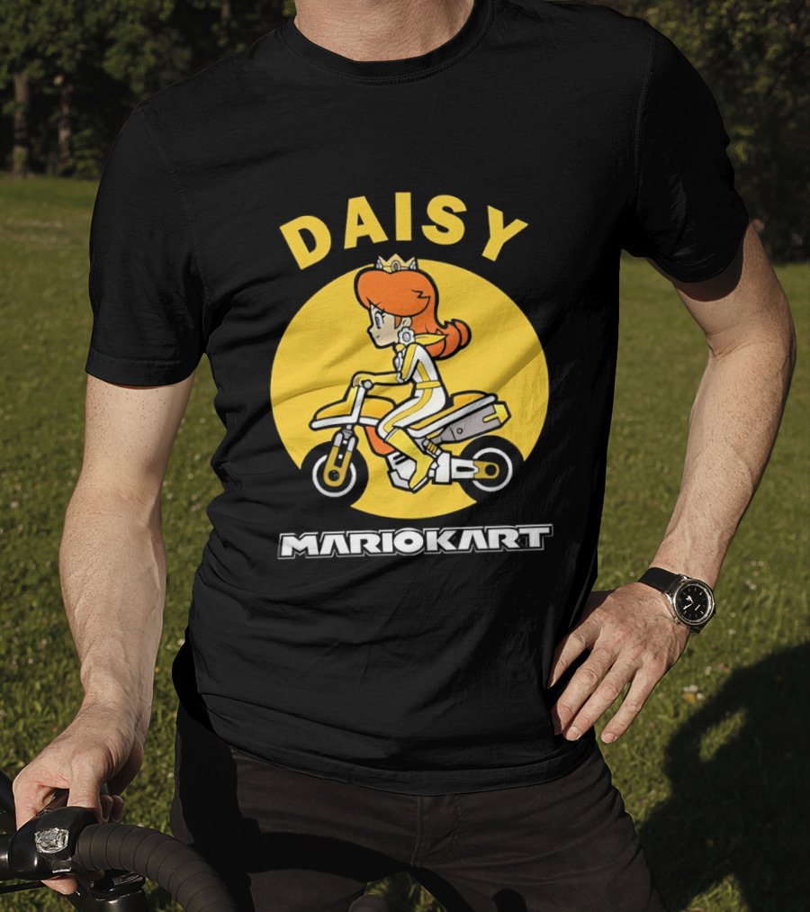 Daisy Mario Kart Motorcycle Rider T-Shirt