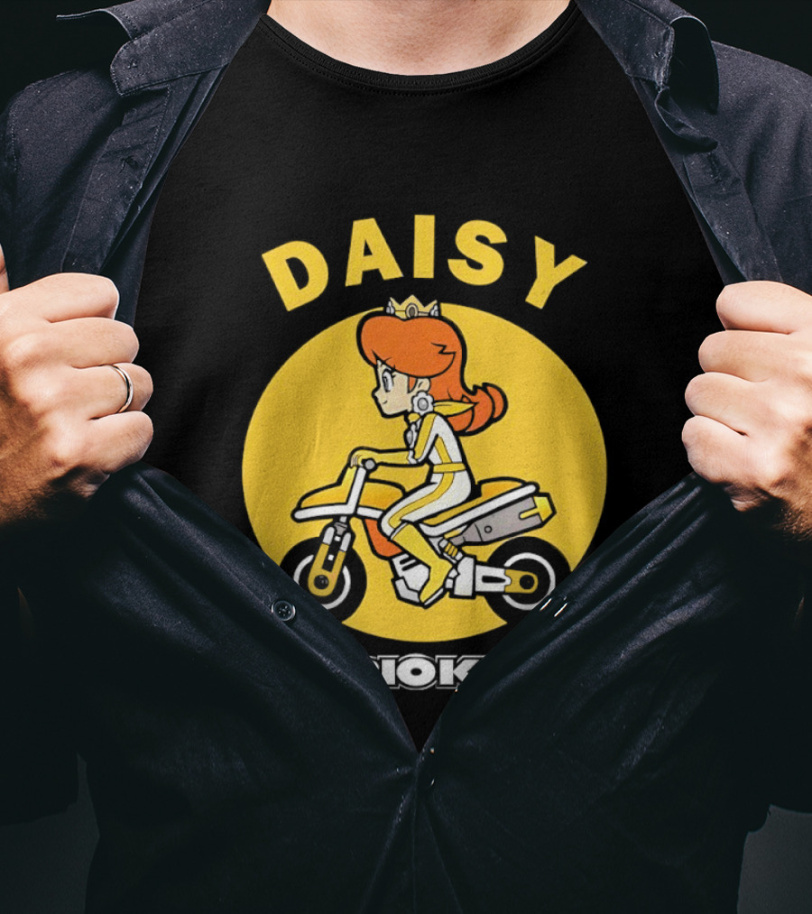Daisy Mario Kart Motorcycle Rider T-Shirt