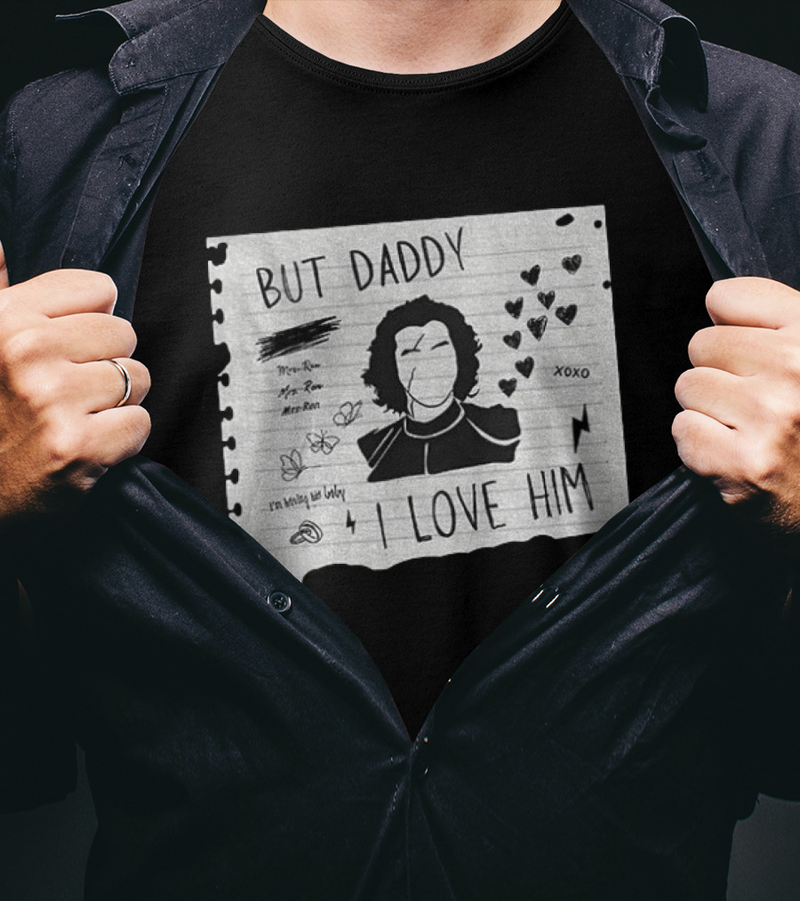 But Daddy I Love Him Kylo Ren Star Wars Mashup TTPD Xoxo Hearts T-Shirt
