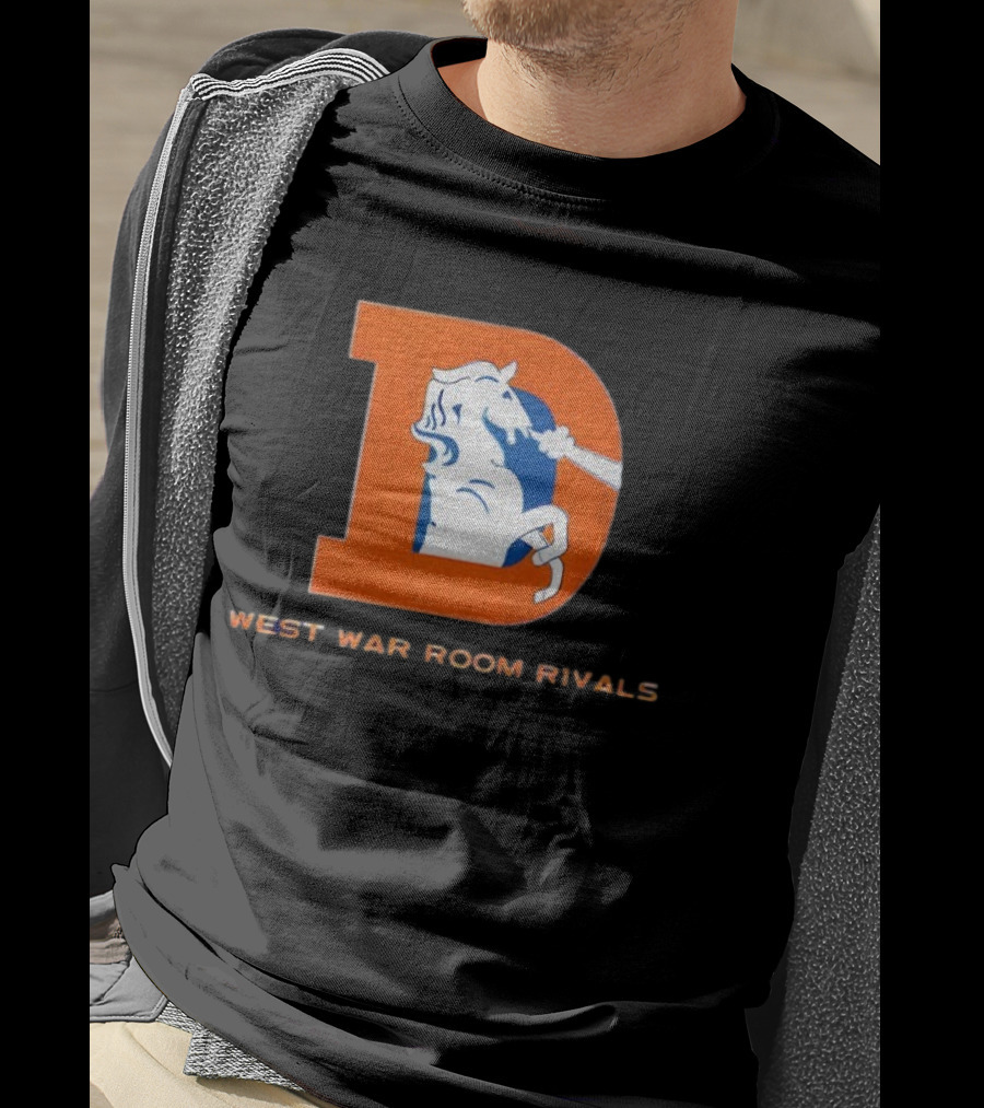 Denver Broncos AFC West War Room Rivals Old T-Shirt