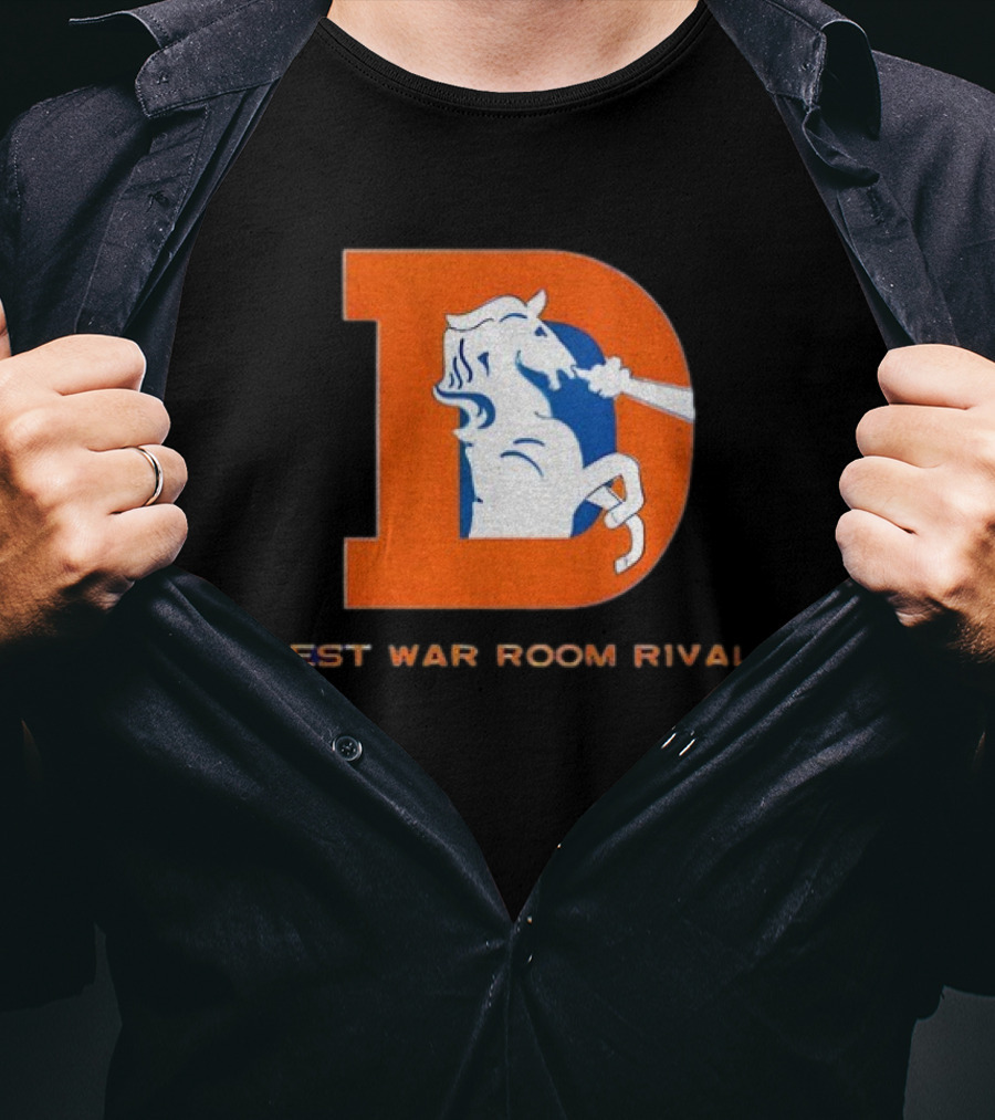Denver Broncos AFC West War Room Rivals Old T-Shirt