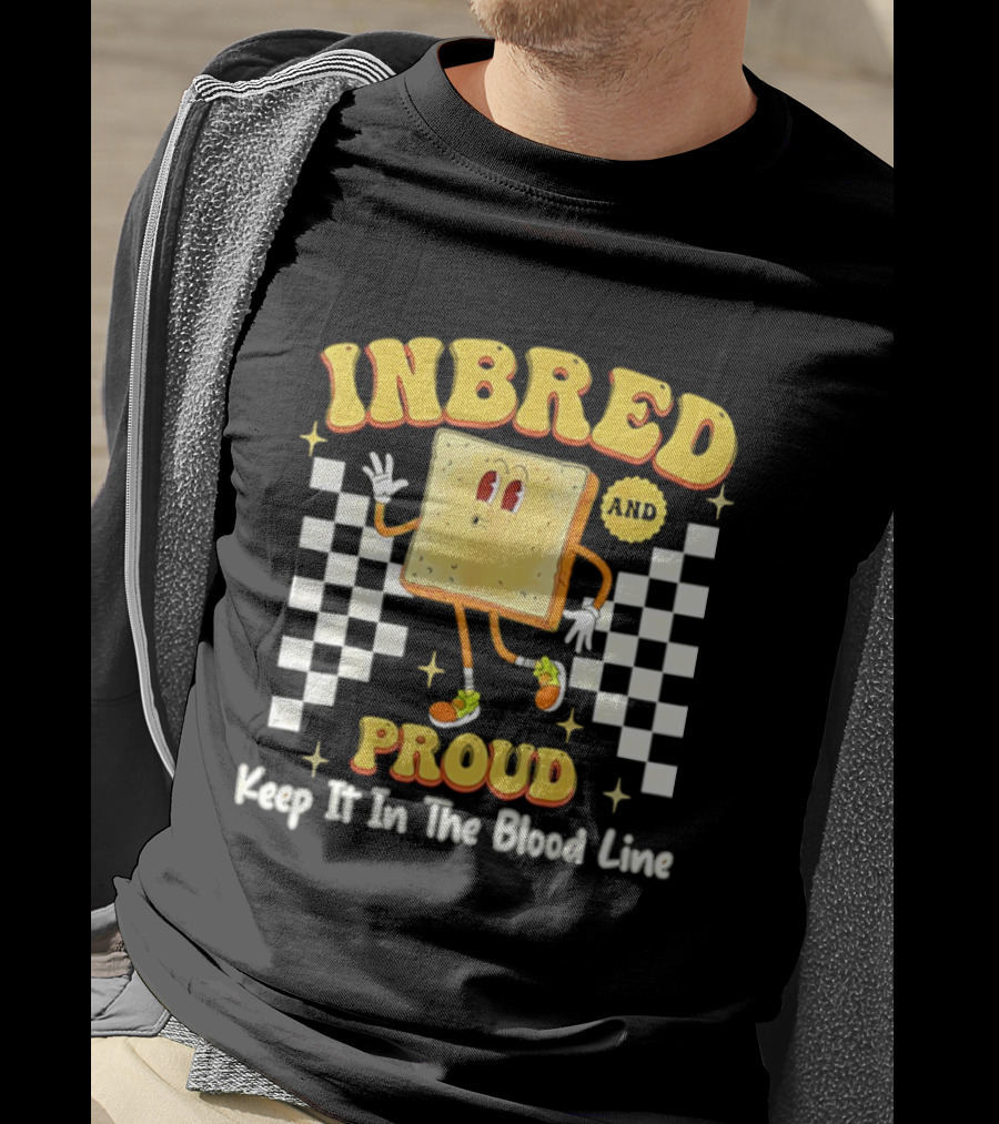 Inbred Humor Keep It In The Blood Line Proud Fun Cartoon T-Shirt