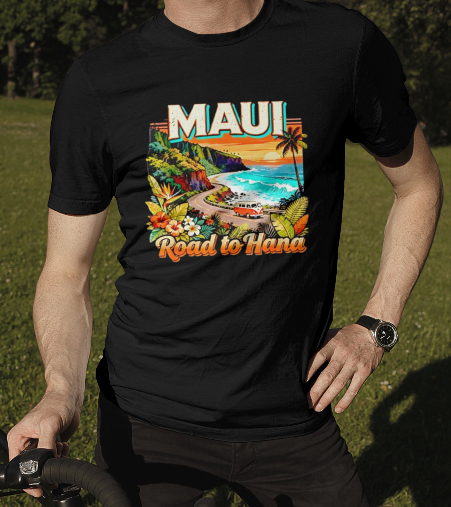 Maui Scenic Road To Hana Hawaii Tropical Adventure T-Shirt