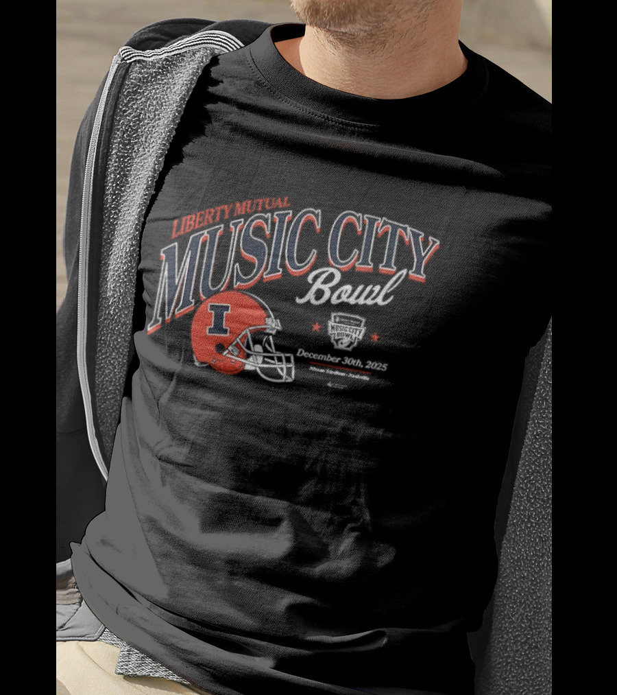 Illinois Fighting Illini Music City Bowl December 30 2025 Football Champs T-Shirt