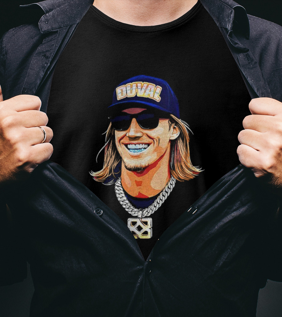 Duval Jacksonville Jaguars QB Trevor Lawrence Steezy Trev T-Shirt