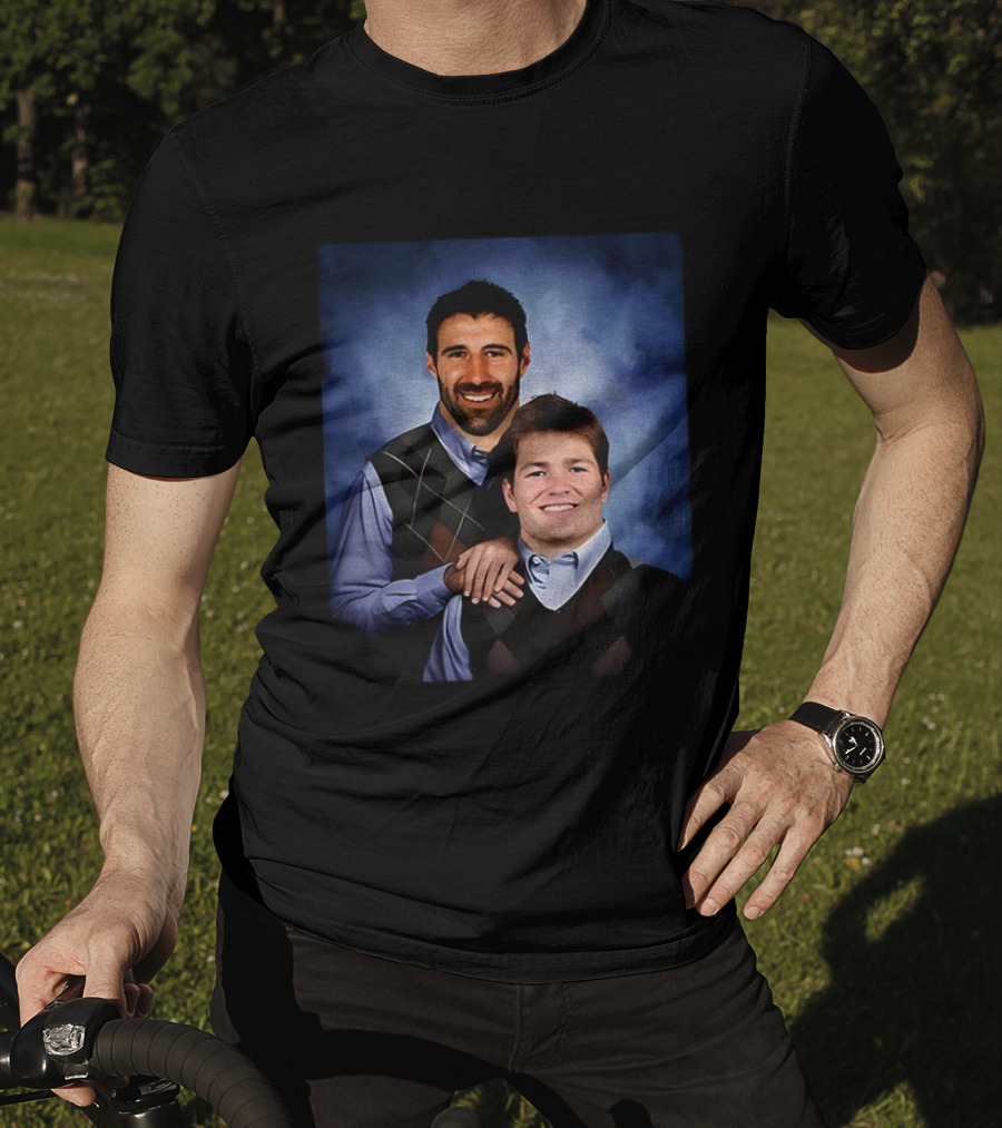 Mike Vrabel Drake Maye New England Patriots Step Brothers Football T-Shirt
