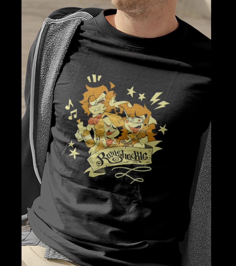 Ramshackle The Animated Pilot Stars Music Lightning Cartoon T-Shirt