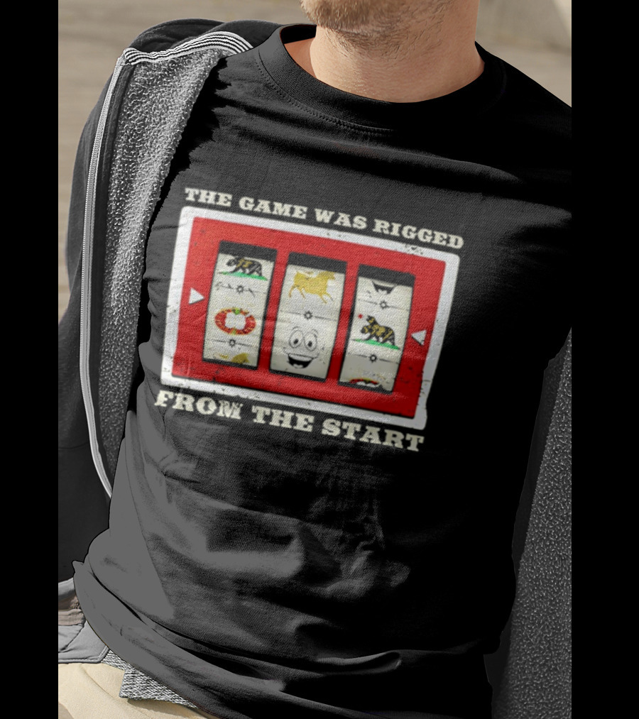 The Game Was Rigged From The Start Slot Machine Vintage Look T-Shirt