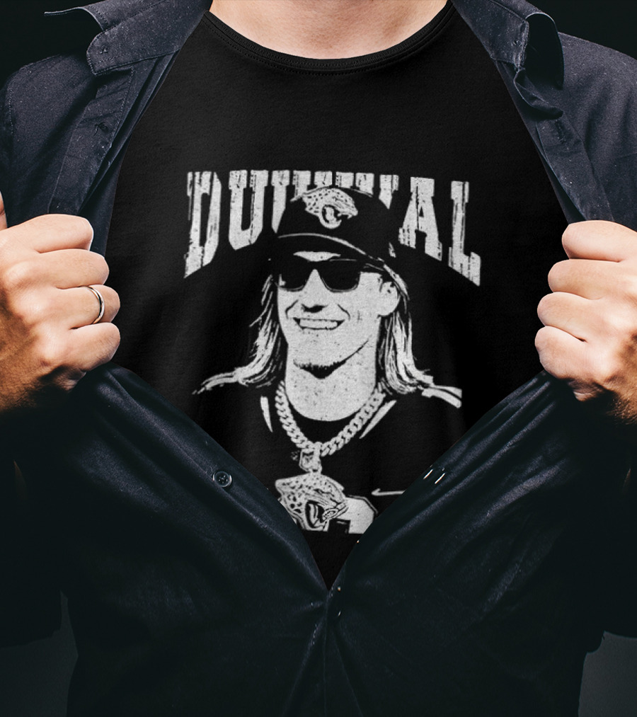 Vintage Duuuval Trevor Lawrence Jacksonville Football T-Shirt