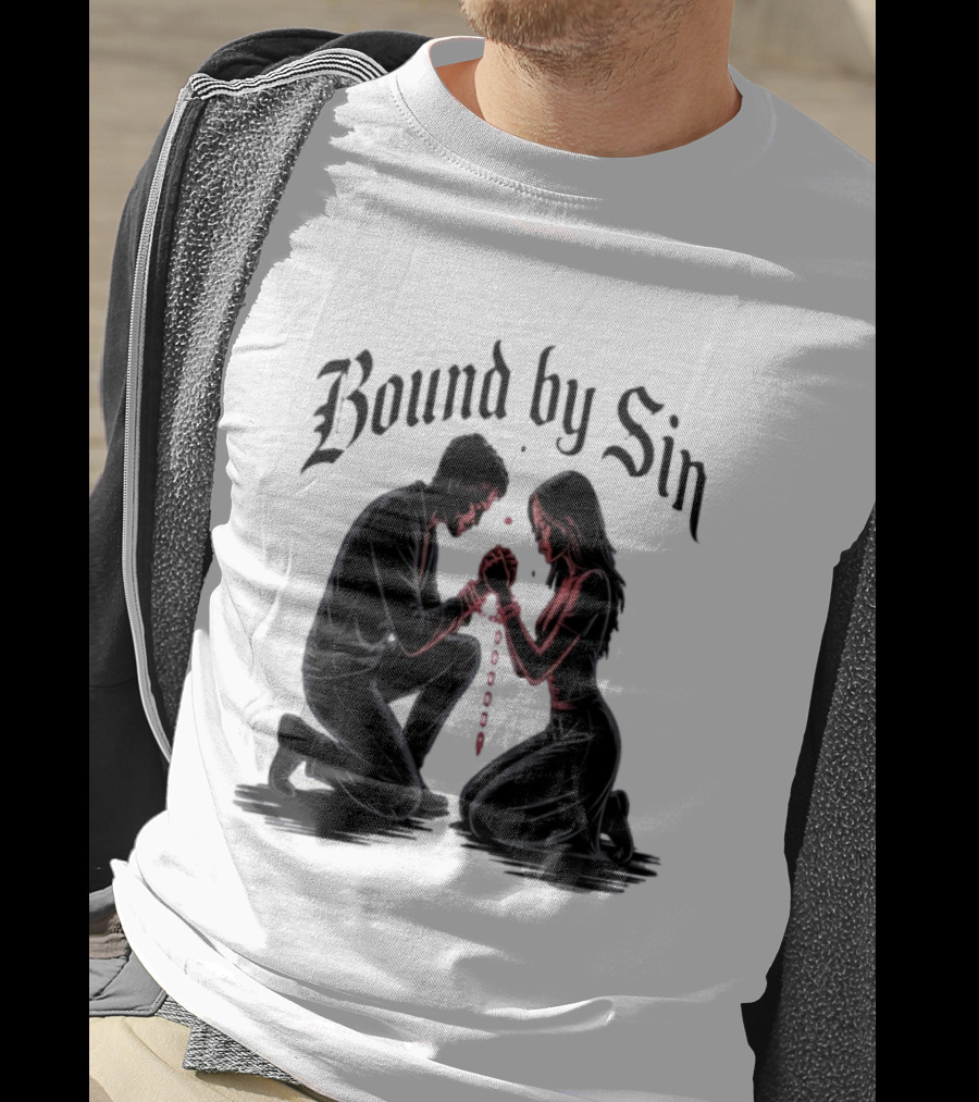 Bound By Sin Couple Chain Embrace T-Shirt