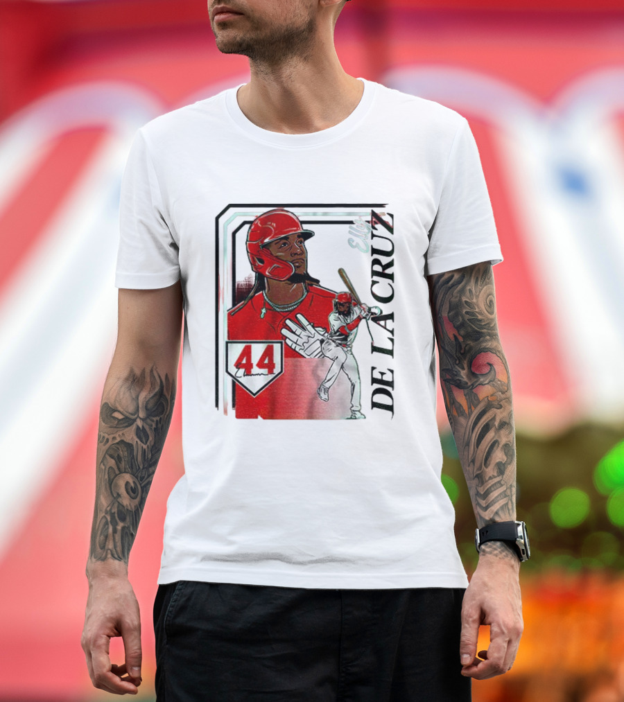 Elly De La Cruz Number 44 Reds Collage Frame MLB T-Shirt