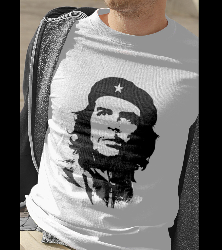 Che Guevara Big Head Argentine Marxist Revolutionary Iconic Stencil T-Shirt
