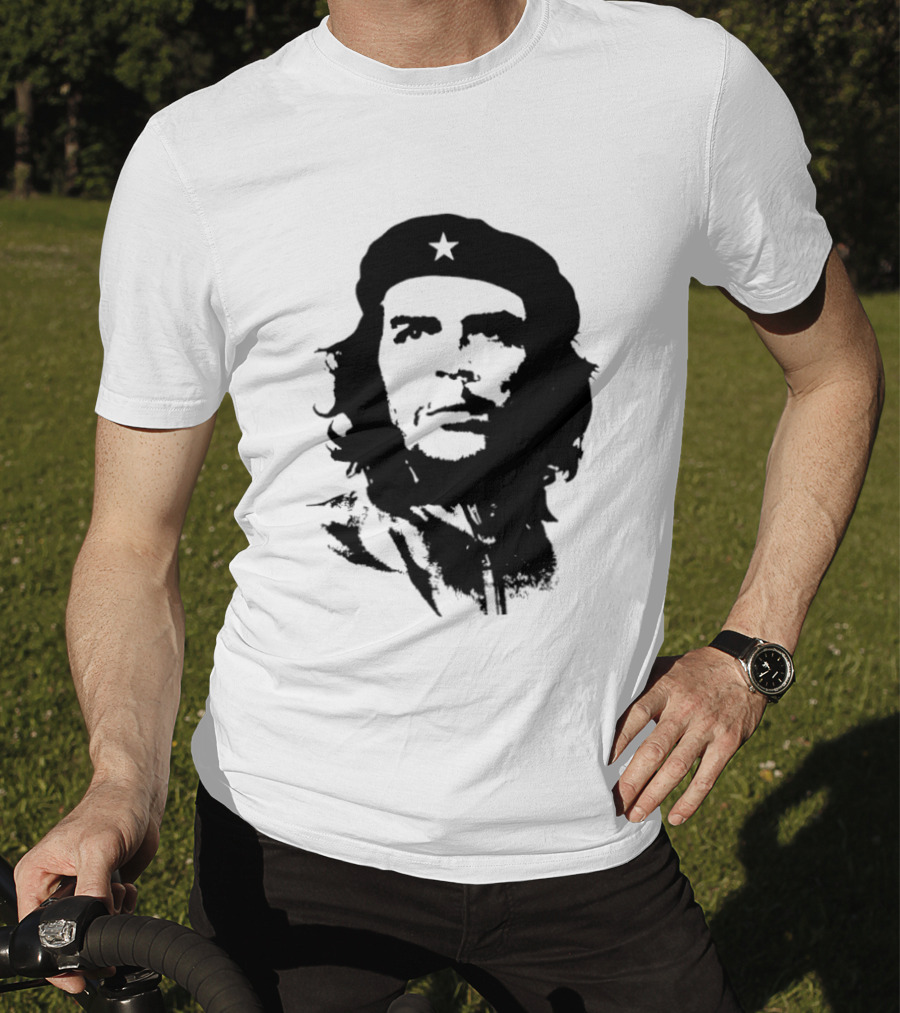 Che Guevara Big Head Argentine Marxist Revolutionary Iconic Stencil T-Shirt