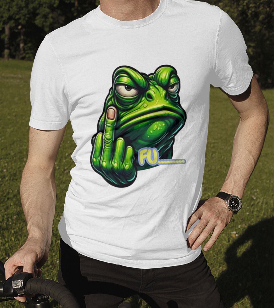 FU Frog Meme Gesture T-Shirt