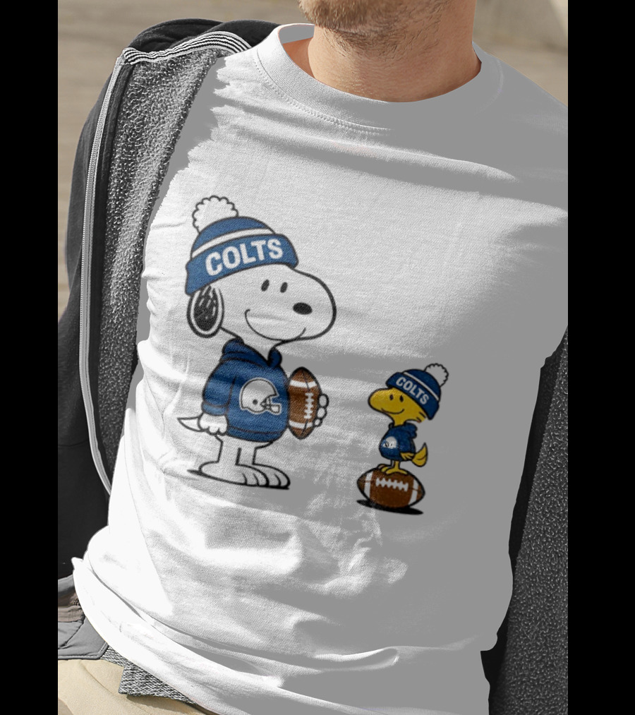 Indianapolis Colts Snoopy Woodstock NFL Football T-Shirt