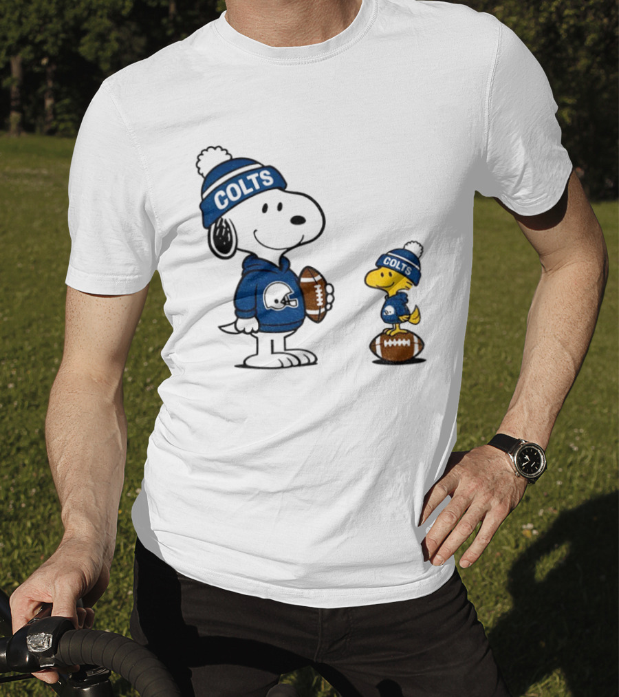 Indianapolis Colts Snoopy Woodstock NFL Football T-Shirt