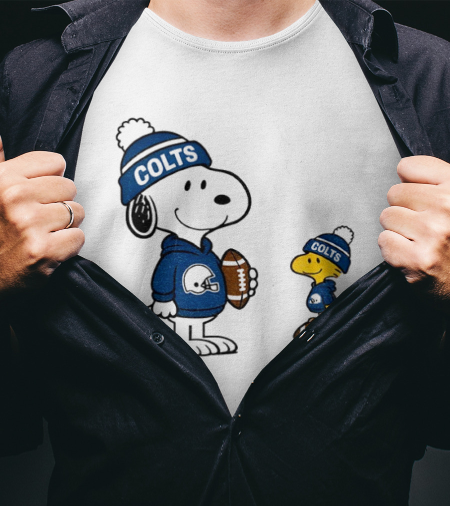 Indianapolis Colts Snoopy Woodstock NFL Football T-Shirt