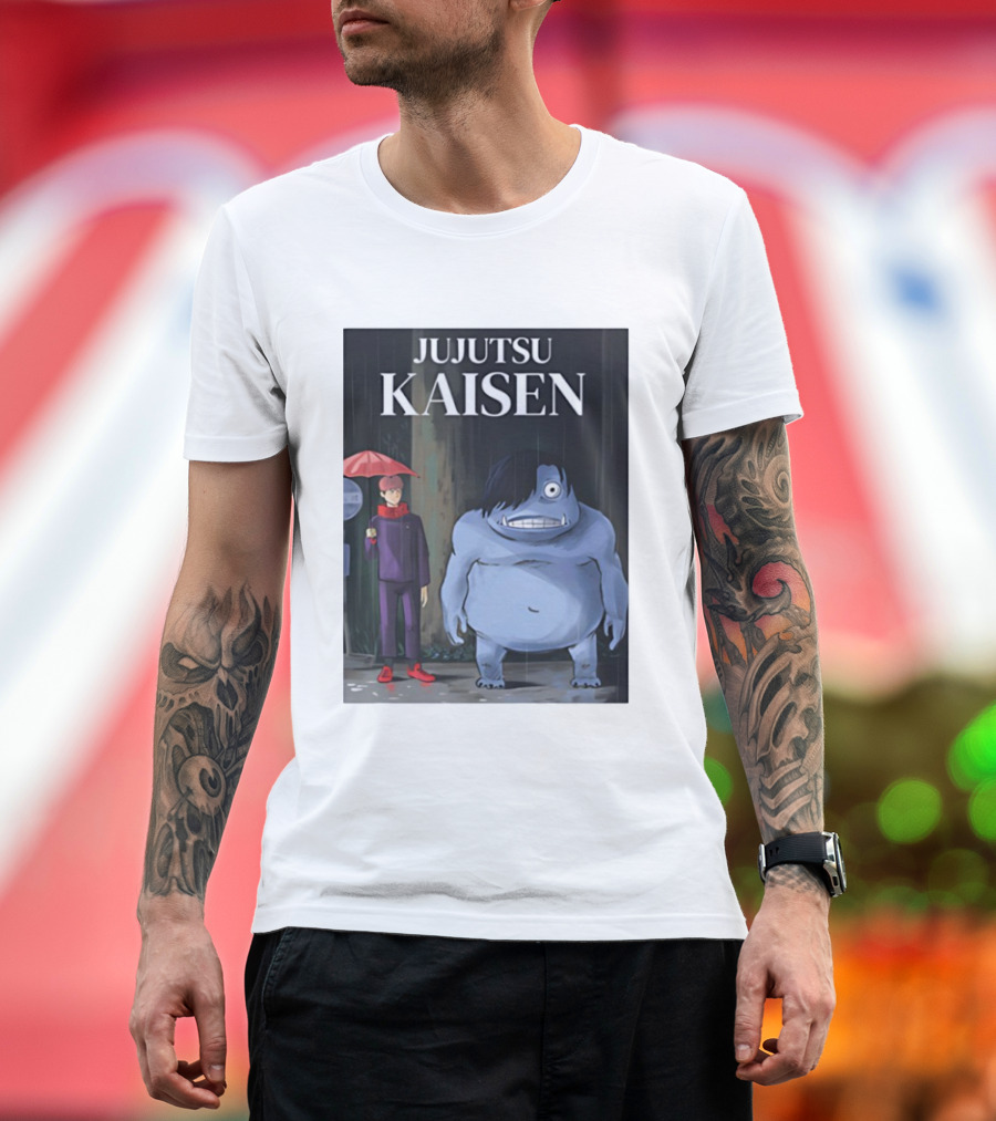 Jujutsu Kaisen Meets Totoro Anime T-Shirt