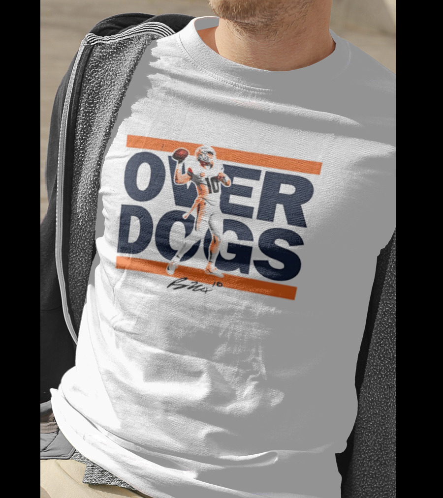 Over Dogs Bo Nix Denver Broncos Football Signature Bold T-Shirt