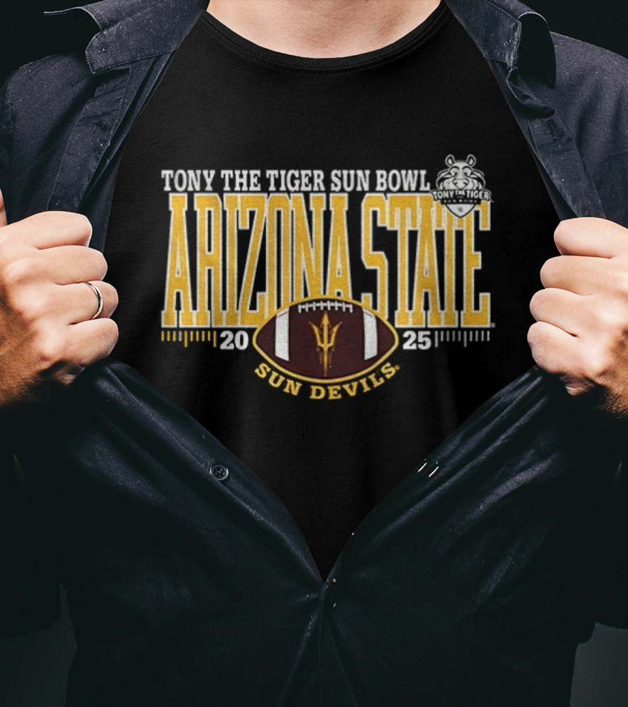 Tony The Tiger Sun Bowl Arizona State Sun Devils 2025 Football T-Shirt