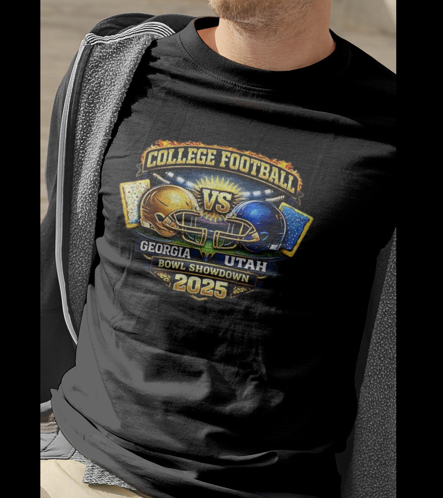 Georgia Tech Yellow Jackets Vs Utah Utes College Football Bowl Showdown 2025 T-Shirt